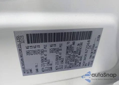 2024 Nissan Rogue Sv Fwd из США, поврежденный, VIN 5N1BT3BA5RC672568